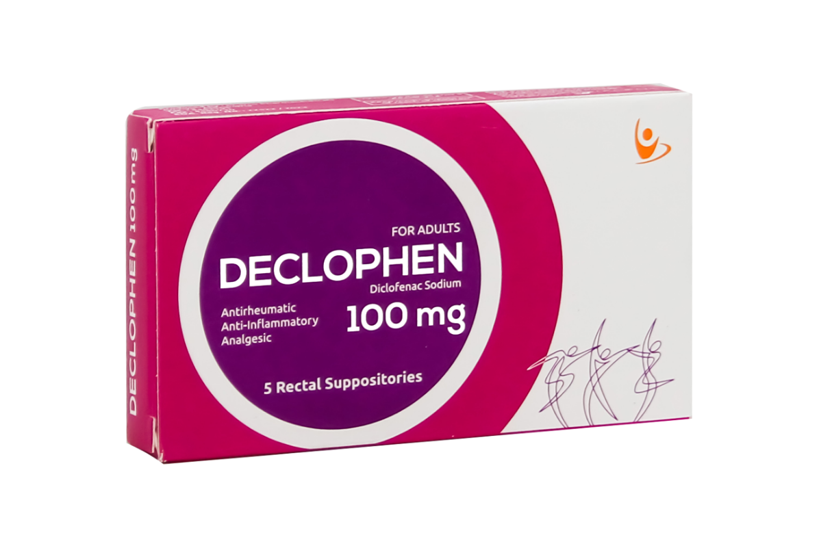 صورة منتج لبوس ديكلوفين للكبار يحتوي على 100مجم ديكلوفيناك الصوديوم مسكن للألام ومضاد للألتهابات والروماتيزم وخافض للحراره 5 لبوس