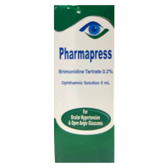 صورة منتج فارمابريس قطره للعين تحتوي على بريمونيدين مضاد للجلوكوما ( المياه الزرقاء )) لتقليل ضغط العين المرتفع